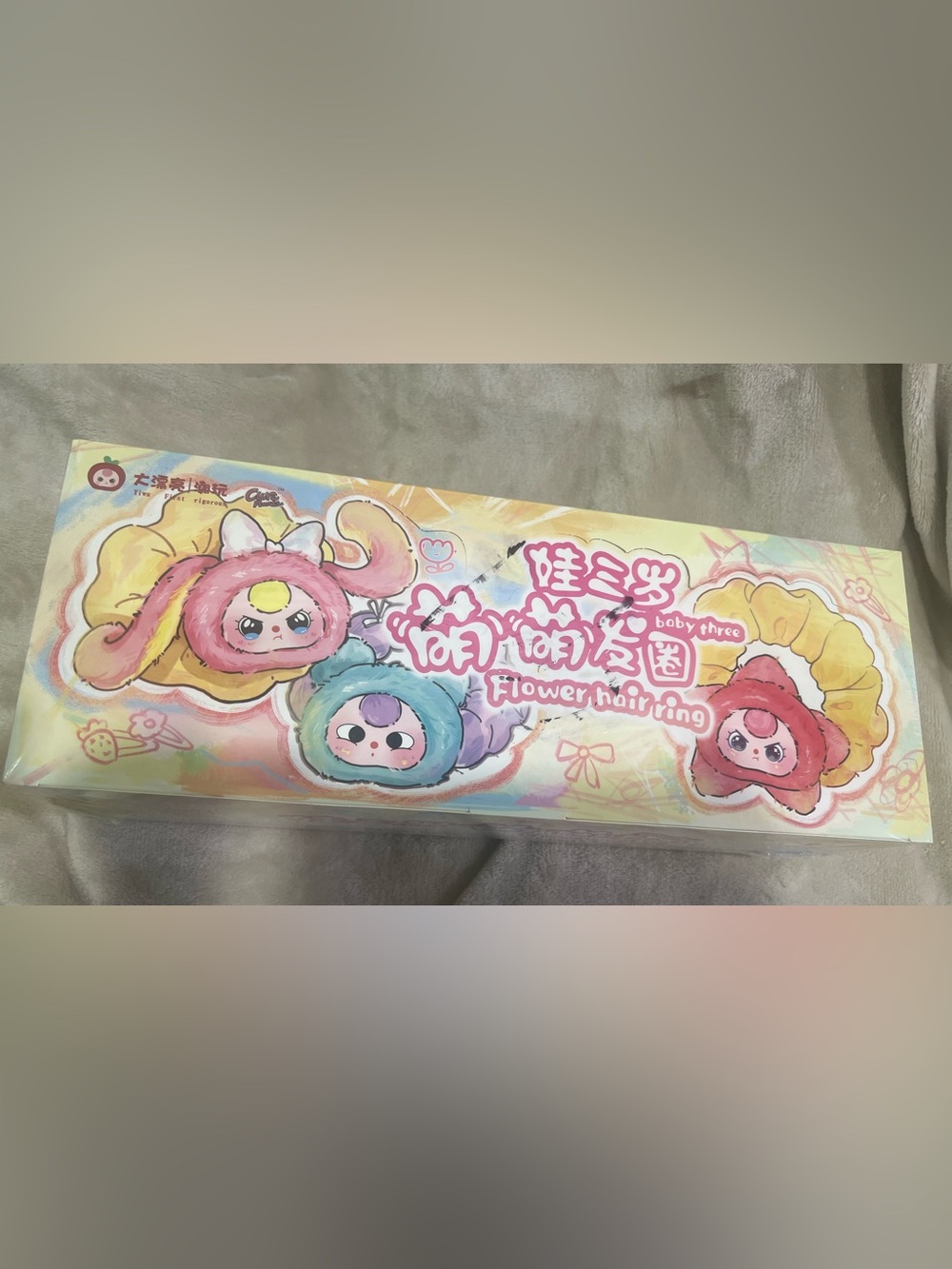 Baby three scrunchie case hair rings